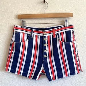 Urban Outfitters BDG Striped High Waisted Shorts